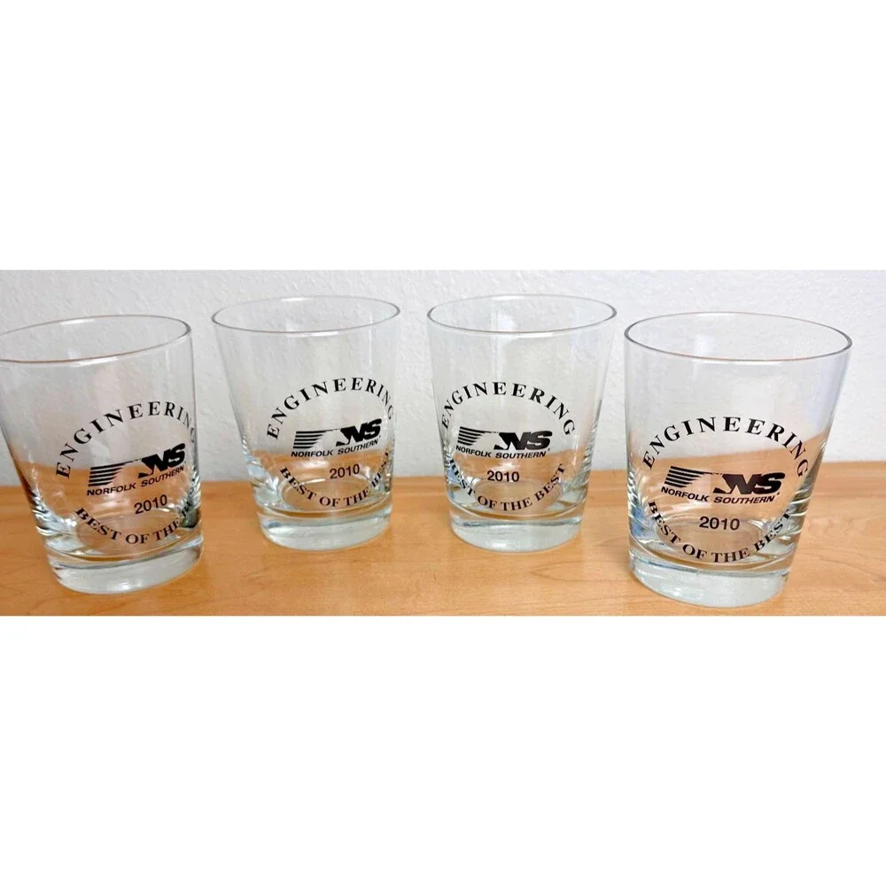 Norfolk Southern NS Engineering Best of the Best 2010 Whiskey Rocks Glass